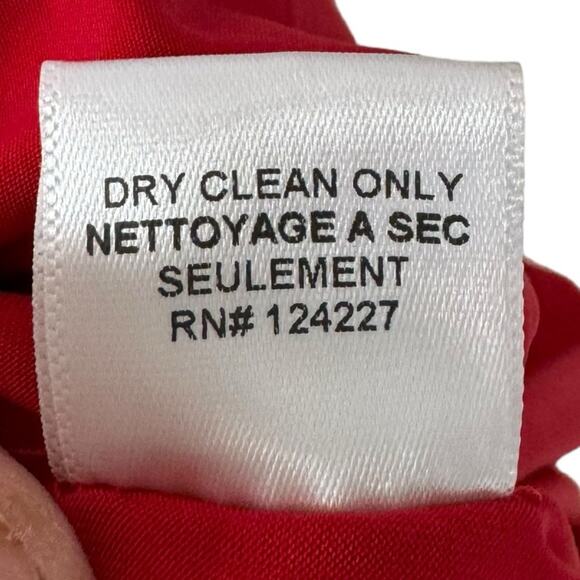 Misa Los Angeles Veronica Dress Red Long Wrap Maxi Stretchy Romantic Glamorous - Picture 15 of 16